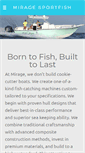 Mobile Screenshot of miragesportfish.com