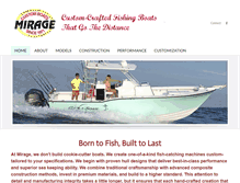 Tablet Screenshot of miragesportfish.com